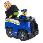 Psi Patrol - Transformujący pojazd 2w1 (Chase Split-Second Vehicle ) + dwie figurki Skye i Chase (6055931)