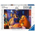 Puzzle 1000 - Zakochany Kundel: Lady i Tramp (139729)