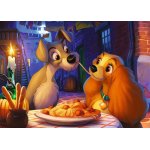 Puzzle 1000 - Zakochany Kundel: Lady i Tramp (139729)