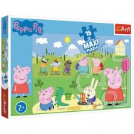 Puzzle 15 MAXI - Trefl Baby - Świnka Peppa (14334)