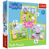 Puzzle 3w1 - Świnka Peppa 34849