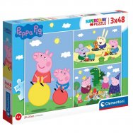 Puzzle 3x48 elementów - Świnka Peppa (25263)