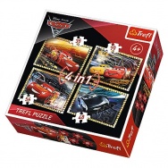 Puzzle 4w1 - Auta 3 - Cars 3 Gotowi do wyścigu 34276