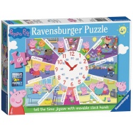 Puzzle 60 - Świnka Peppa z zegarem 095100