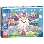 Puzzle 60 - Świnka Peppa z zegarem 095100