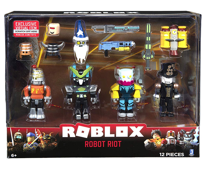Roblox Figurki 4pak Robot Riot - figurki roblox meepcity
