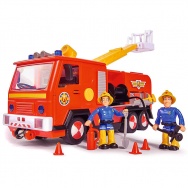 Strażak Sam (Simba) - Jupiter Wóz strażacki z dźwiękiem + figurka Sam i Elvis