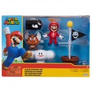 Super Mario: Cloud Diorama: figurki + tekturowe tło (40199)