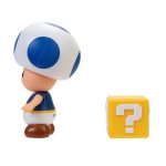 Super Mario: Figurka Niebieski Toad i blok zapytajnik 8,5cm (40313)