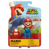 Super Mario: Figurka z akcesorium: Mario 10cm i super grzybek  (41374)