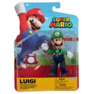 Super Mario: Figurka z akcesorium: Luigi 10cm i super grzybek (41374)