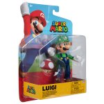 Super Mario: Figurka z akcesorium: Luigi 10cm i super grzybek (41374)
