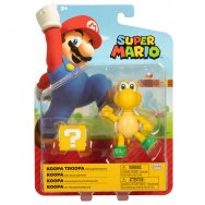 Super Mario: Figurka z akcesorium: Koopa Troopa 9cm i blok znak zapytania (41374)