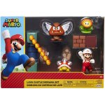 Super Mario: Lava Castle Diorama Set: figurki + tekturowe tło (40015)