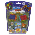 Super Zings: seria 5: komplet 4 figurek Super Zings i dwa aerowagony: zestaw (A)