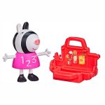 Świnka Peppa - Figurka i akcesorium: Zebra Zoe i lunchbox F2207