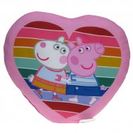 Świnka Peppa - Poduszka w kształcie serca: Peppa i Suzy (985166)