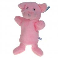 Świnka, różowy prosiaczek - puchata pacynka na rękę dziecka lub dorosłego (92928)