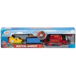 TrackMaster: kolejka Hubcio (Helpful Harvey) - lokomotywa + 2 wagony