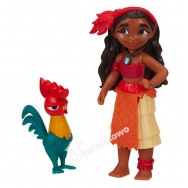 Vaiana skarb Oceanu - figurka księżniczka Vaiana (Moana) i kogut Hei Hei (laleczki mini)