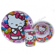 Zestaw naczyń dla dzieci (melamina) - Hello Kitty 2