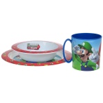 Zestaw naczyń dla dzieci (microwaveable plastic) - Super Mario Bross. (214)