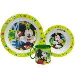 Zestaw naczyń dla dzieci (microwaveable plastic) - Myszka Mickey (244)