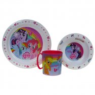 Zestaw naczyń dla dzieci (microwaveable plastic) - My Little Pony